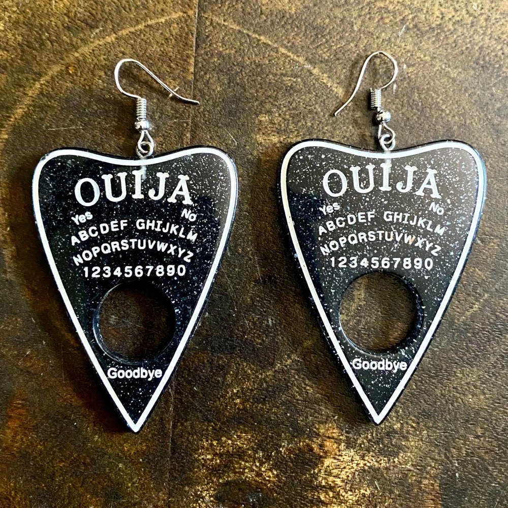 Ouija Planchette Earrings